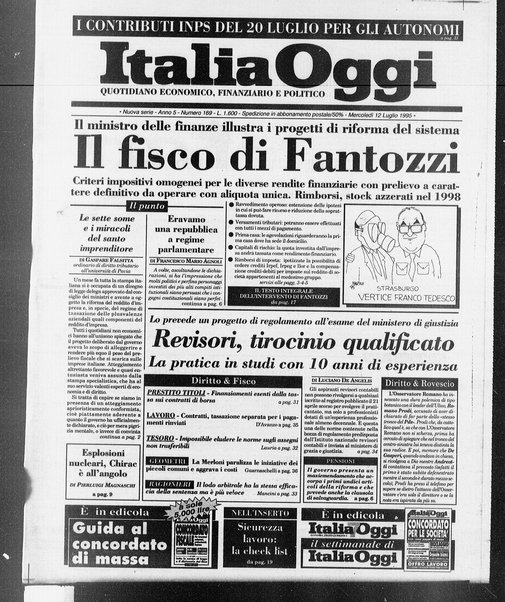 Italia oggi : quotidiano di economia finanza e politica